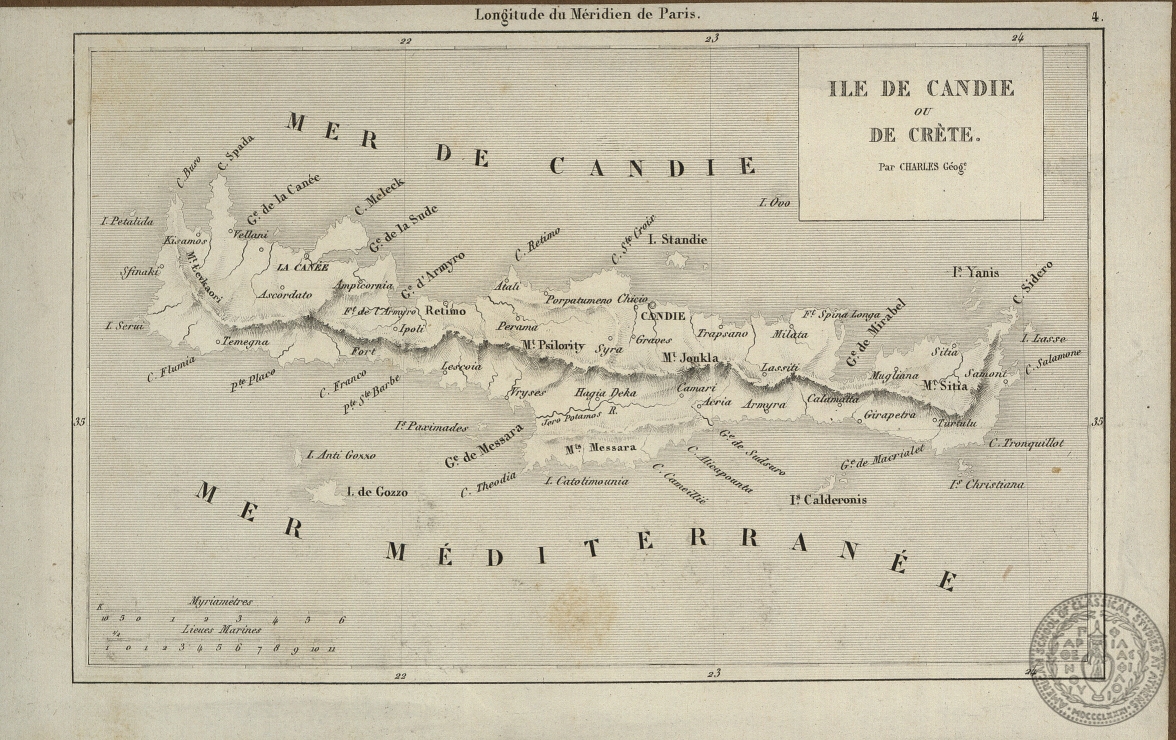 Ile de Candie ou Crete.